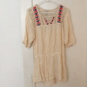 peasant top with cinched waist